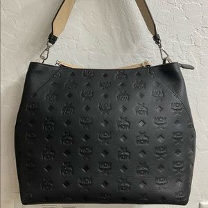 MCM Klara medium embossed leather hobo